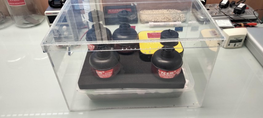 Radiansa cámara de radón prueba corto plazo